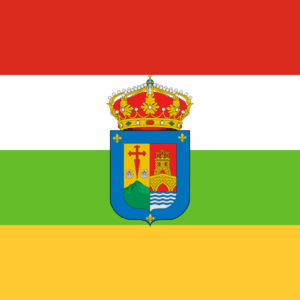 Flag Of La Rioja With Coat Of Arms.svg