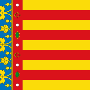 Flag Of The Valencian Community 2x3.svg